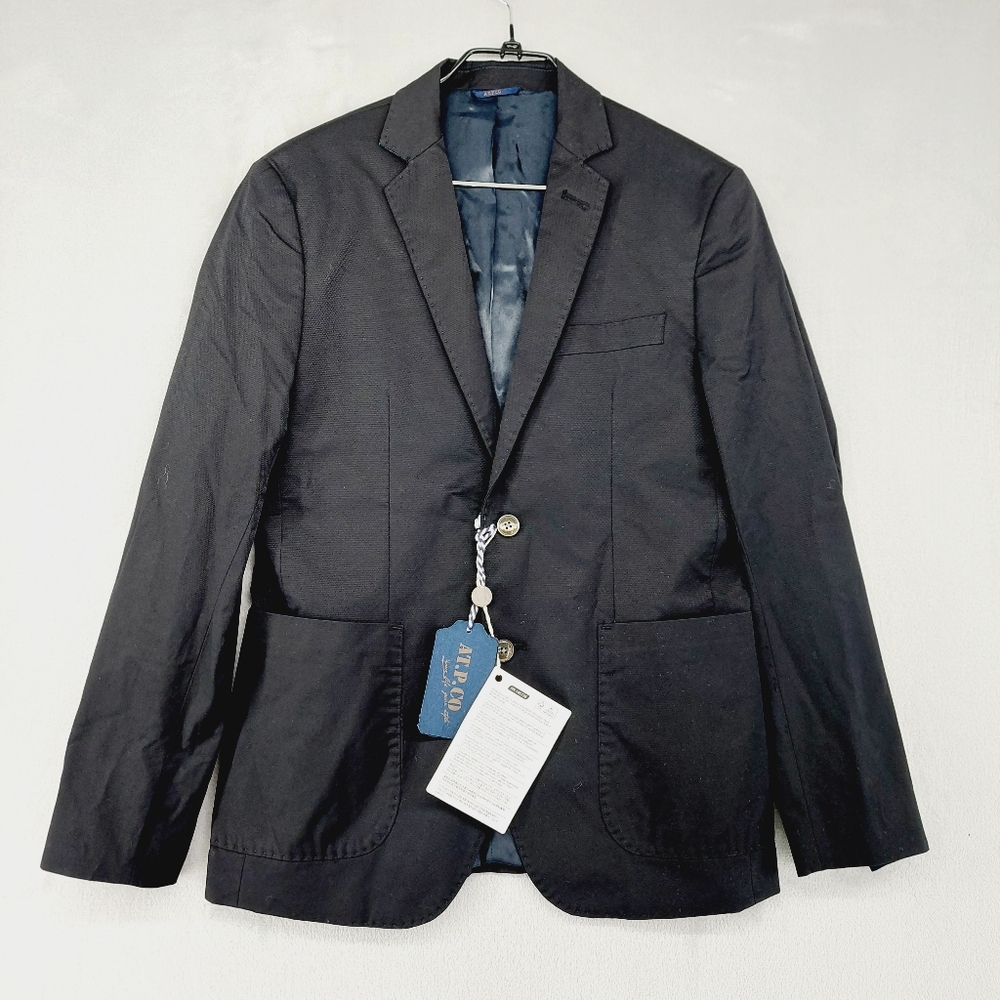 New AT.P.Co Men's Black Cotton Blazer P2297